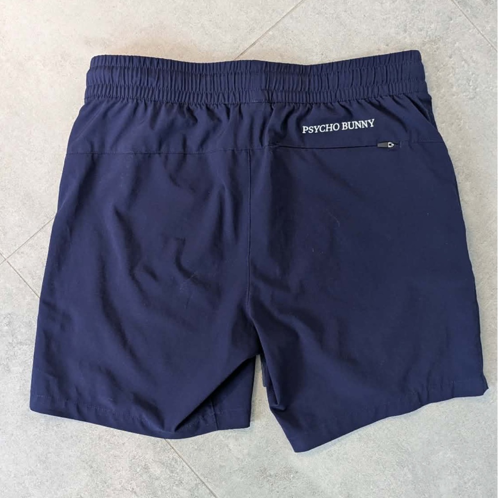 Psycho Bunny‎ Swim Shorts Navy White Logo Trunks Size Small - Picture 2 of 7